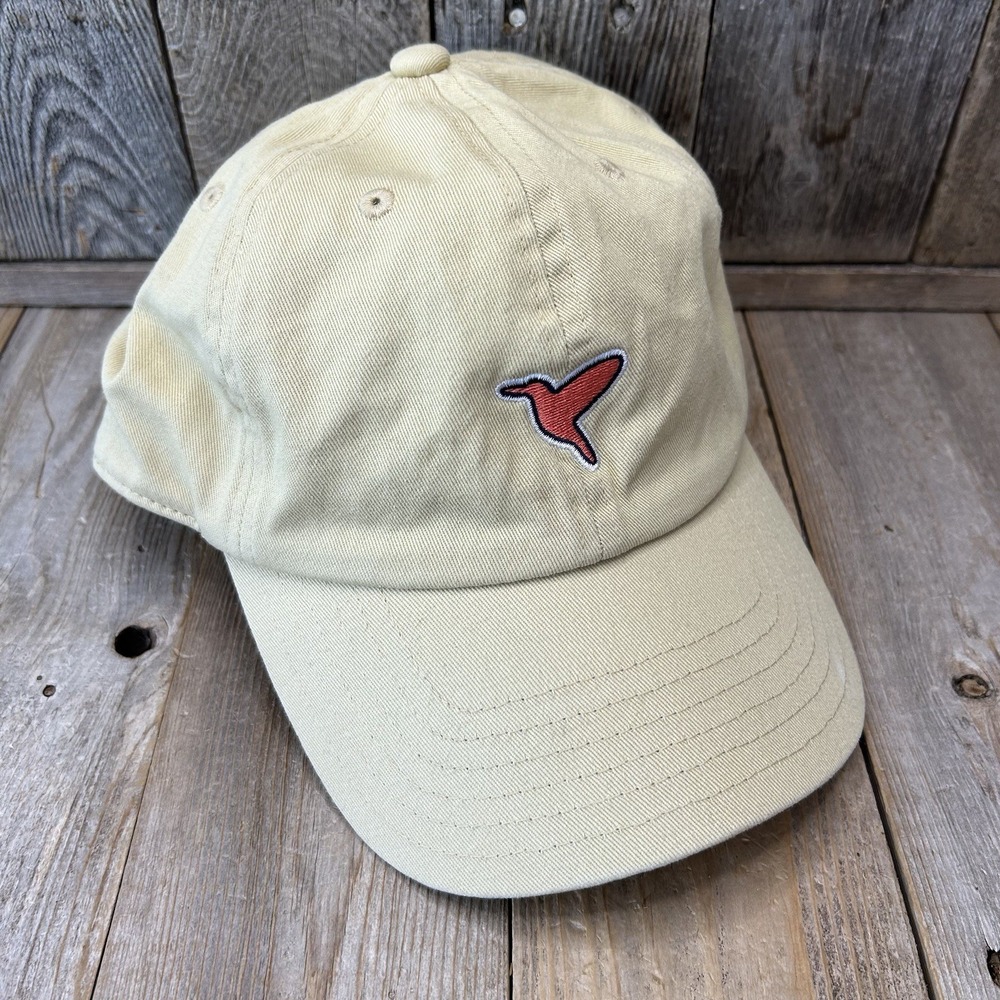 Birddogs Unisex Tan‎ Baseball Cap with Bird Logo Small Mark On Brim See Pics